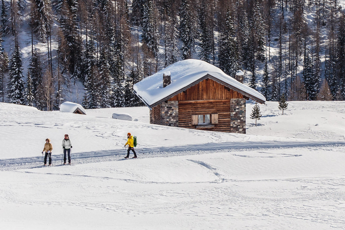 Holiday cabin in winter