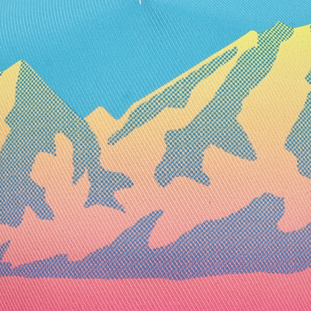 Sunset Skier Trucker image 1
