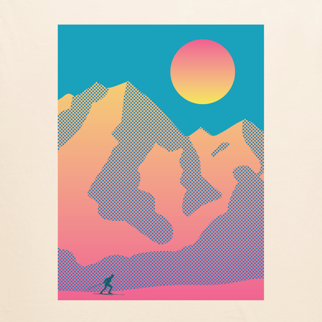 Sunset Skier Tee image 1