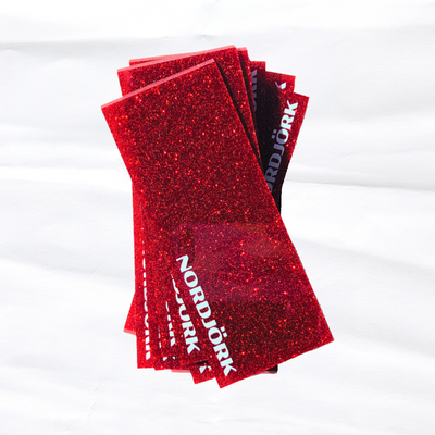 RED Glitter Wax Scraper image 0