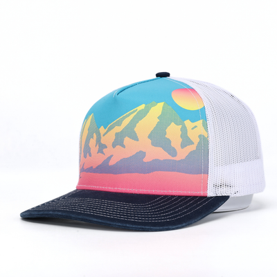 Sunset Skier Trucker image 2