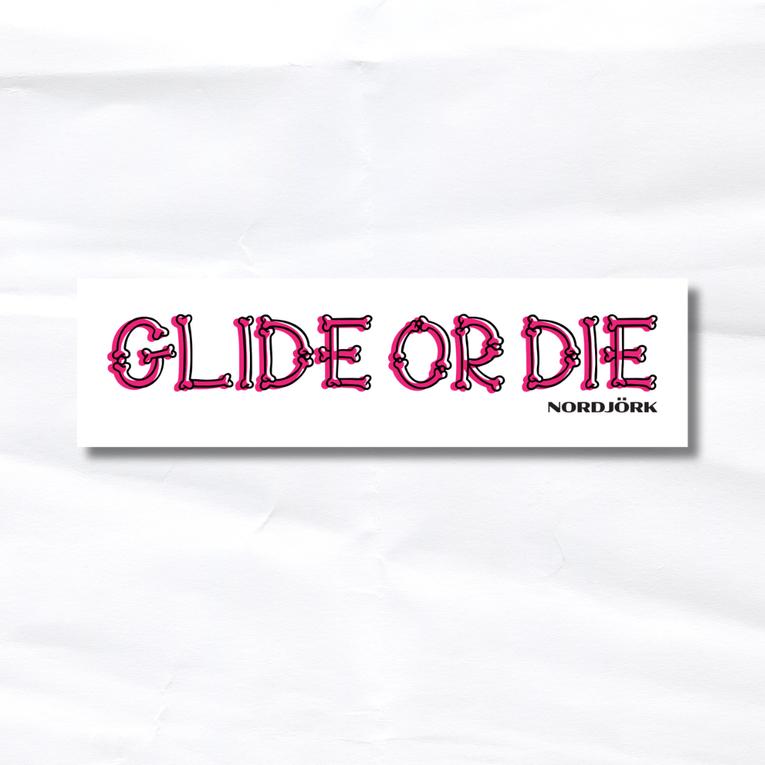 Glide or Die Bumper Sticker image 0