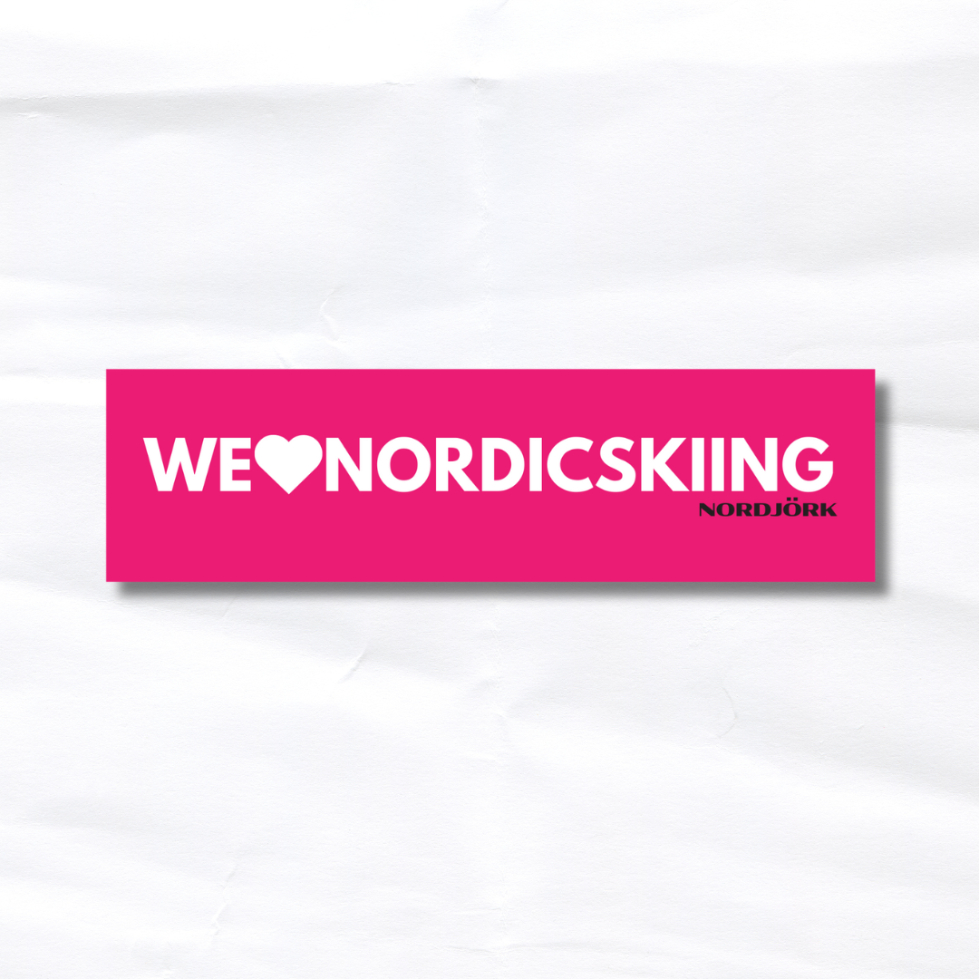 We❤️Nordic Skiing Bumper Sticker image 0