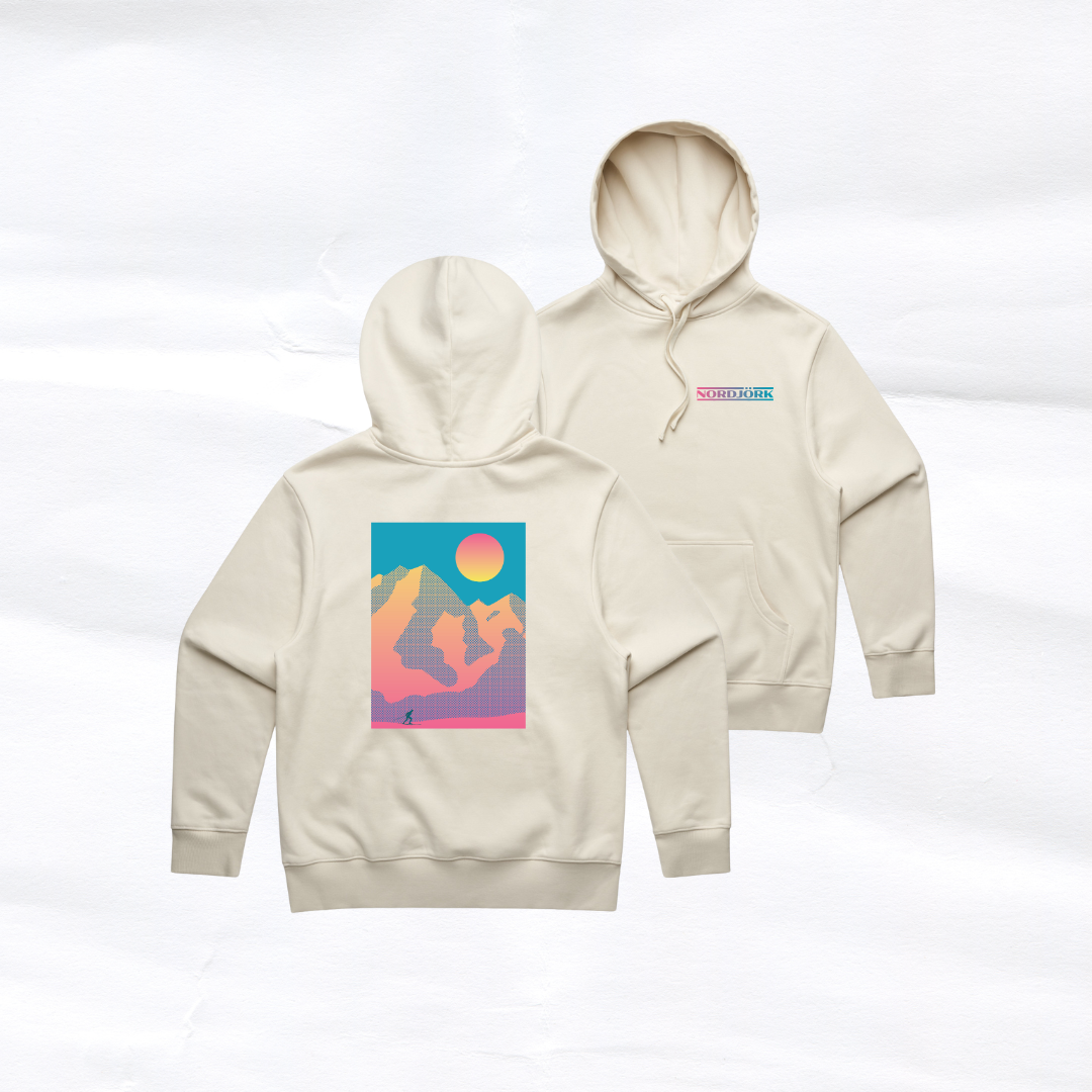 Sunset Skier Hoodie image 3