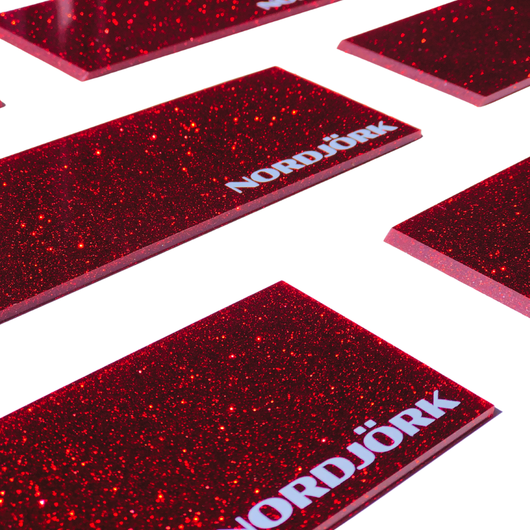 RED Glitter Wax Scraper image 1