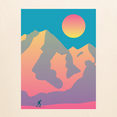 Sunset Skier Tee image 1